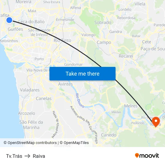 Tv.Trás to Raiva map