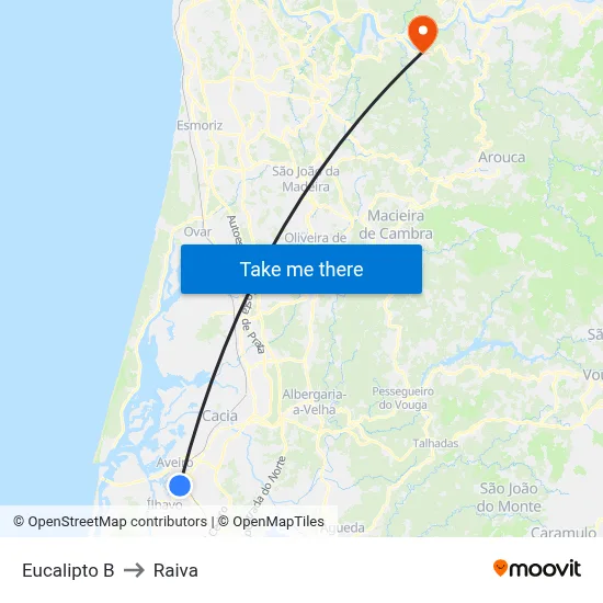 Eucalipto B to Raiva map