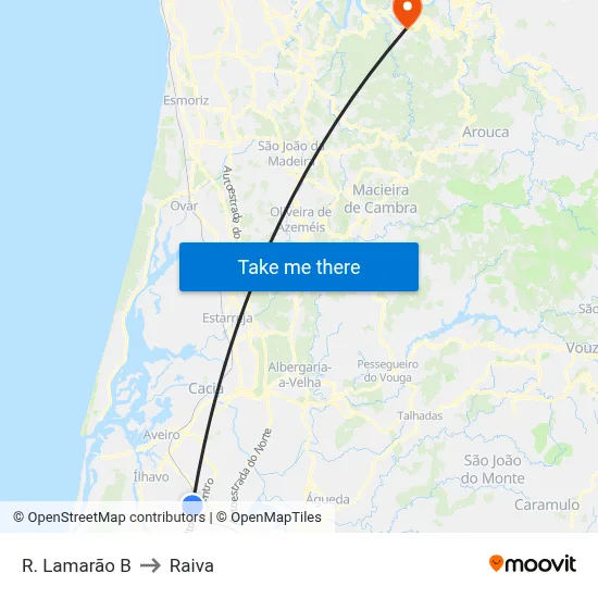 R. Lamarão B to Raiva map