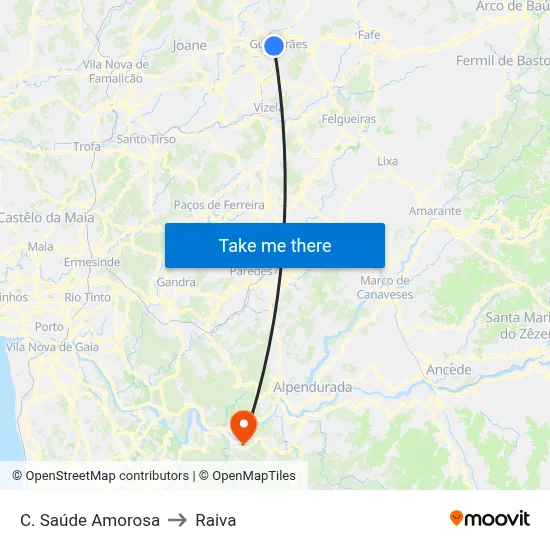 C. Saúde Amorosa to Raiva map