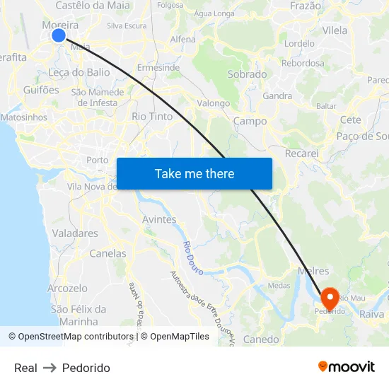 Real to Pedorido map