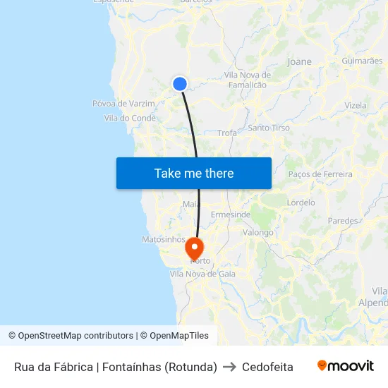 Rua da Fábrica | Fontaínhas (Rotunda) to Cedofeita map