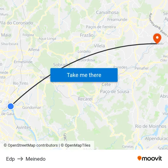 Edp to Meinedo map