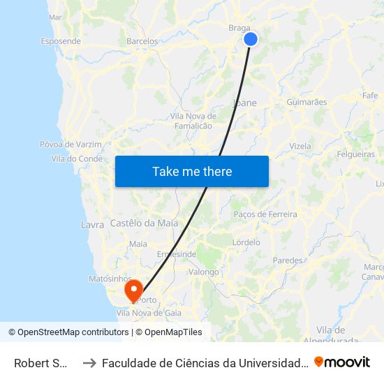 Robert Smith Ii to Faculdade de Ciências da Universidade do Porto map