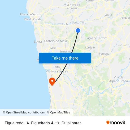 Figueiredo | A. Figueiredo 4 to Gulpilhares map