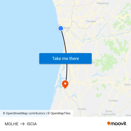 MOLHE to ISCIA map