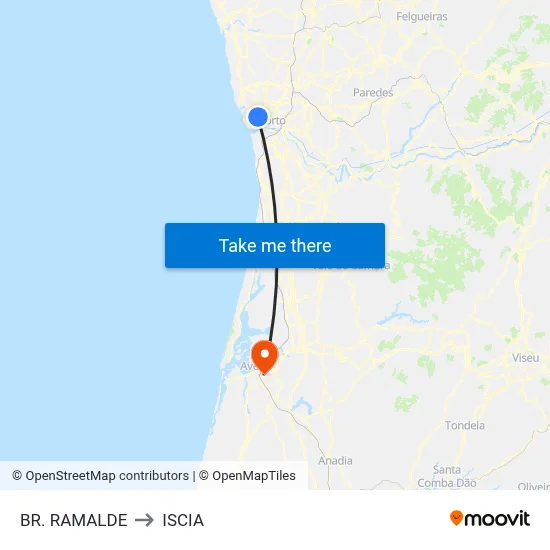 BR. RAMALDE to ISCIA map