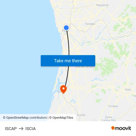 ISCAP to ISCIA map