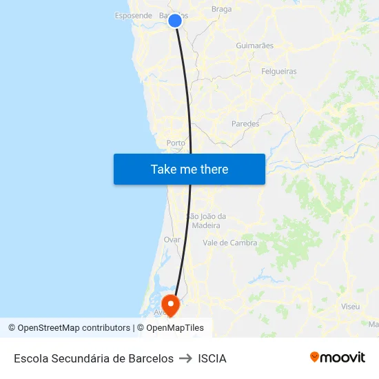 Escola Secundária de Barcelos to ISCIA map