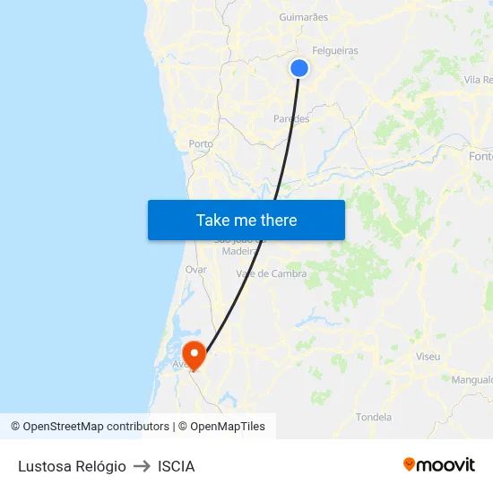 Lustosa Relógio to ISCIA map