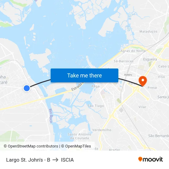 Largo St. John's - B to ISCIA map