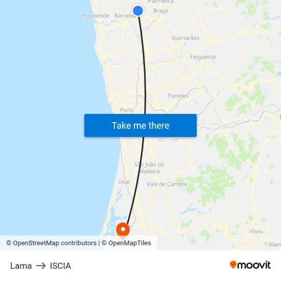Lama to ISCIA map