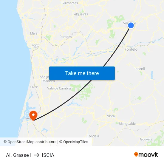 Al. Grasse I to ISCIA map