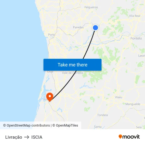 Livração to ISCIA map