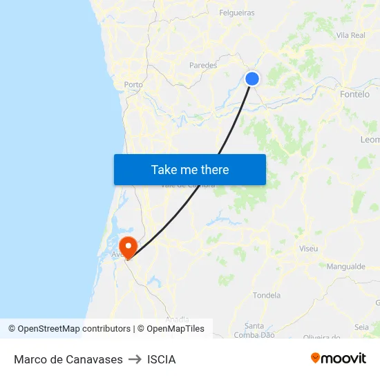 Marco de Canavases to ISCIA map