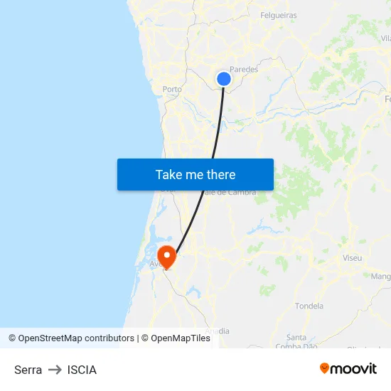 Serra to ISCIA map