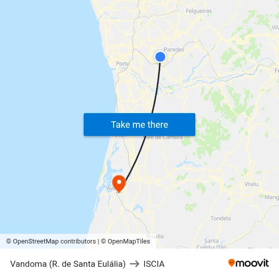Vandoma (R. de Santa Eulália) to ISCIA map