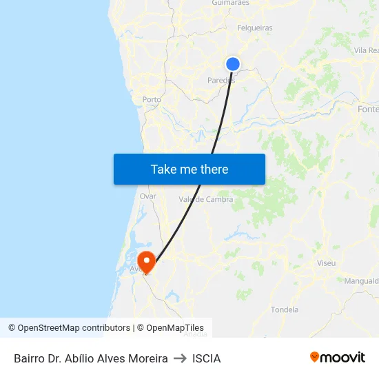 Bairro Dr. Abílio Alves Moreira to ISCIA map