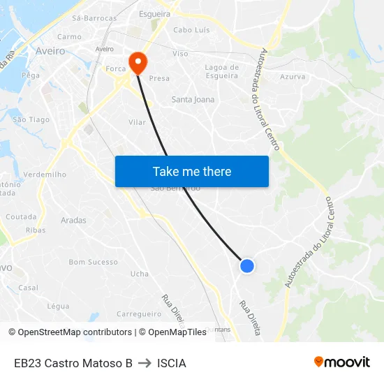 EB23 Castro Matoso B to ISCIA map