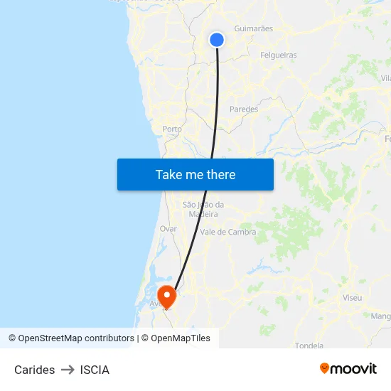 Carides to ISCIA map