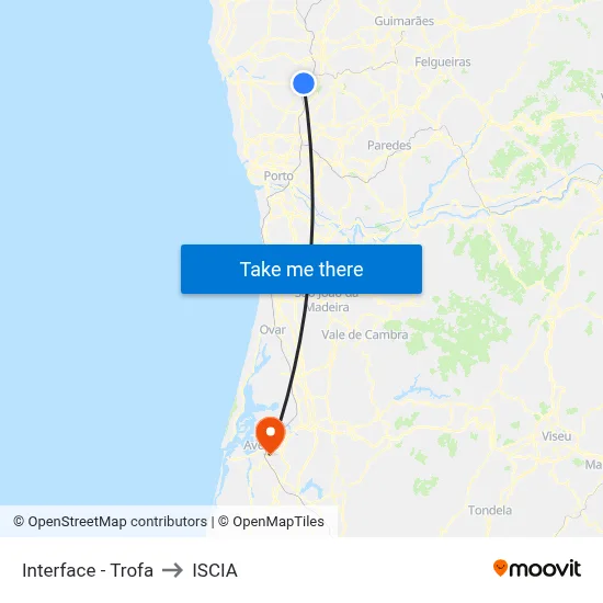 Interface - Trofa to ISCIA map
