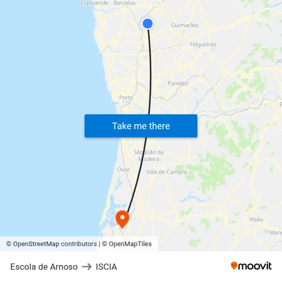 Escola de Arnoso to ISCIA map