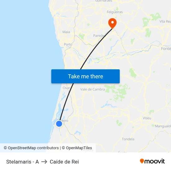 Stelamaris - A to Caíde de Rei map