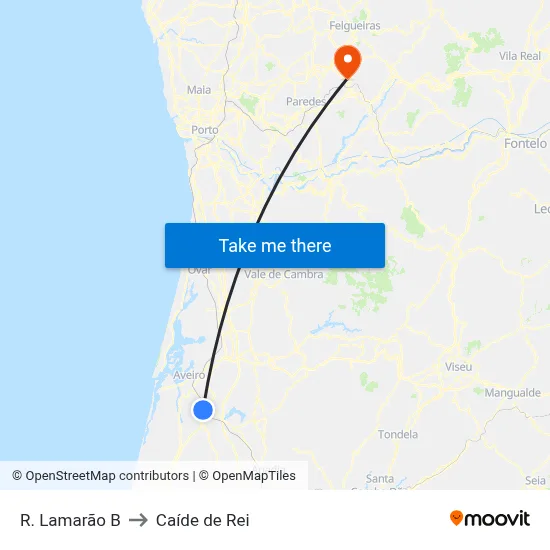 R. Lamarão B to Caíde de Rei map