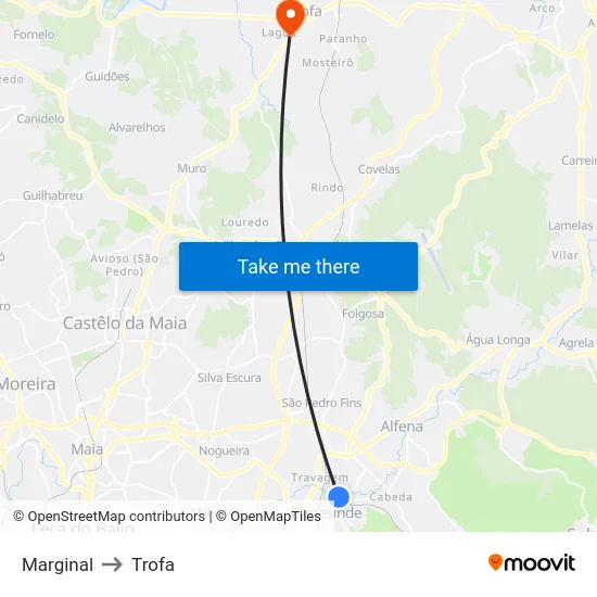 Marginal to Trofa map