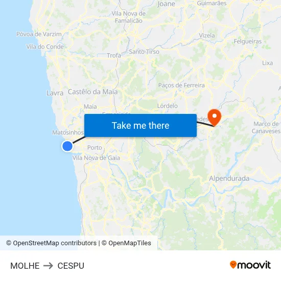 MOLHE to CESPU map