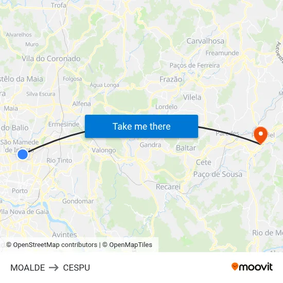 MOALDE to CESPU map
