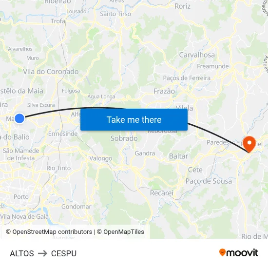 ALTOS to CESPU map