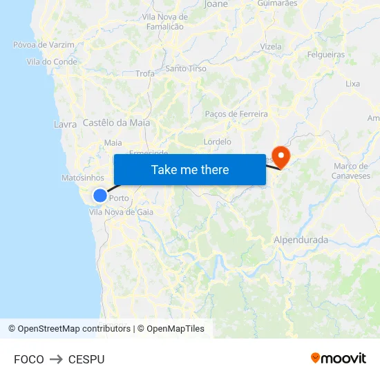 FOCO to CESPU map