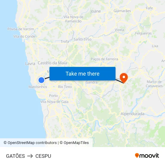 GATÕES to CESPU map