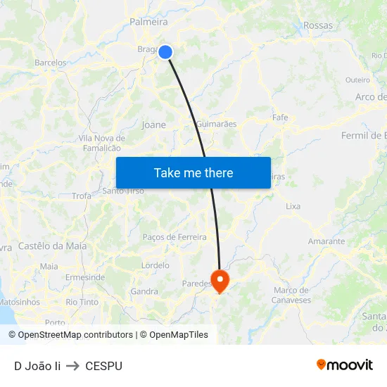 D João Ii to CESPU map