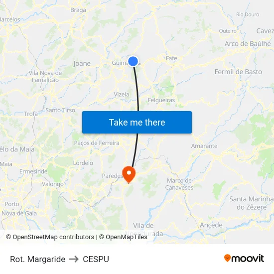 Rot. Margaride to CESPU map