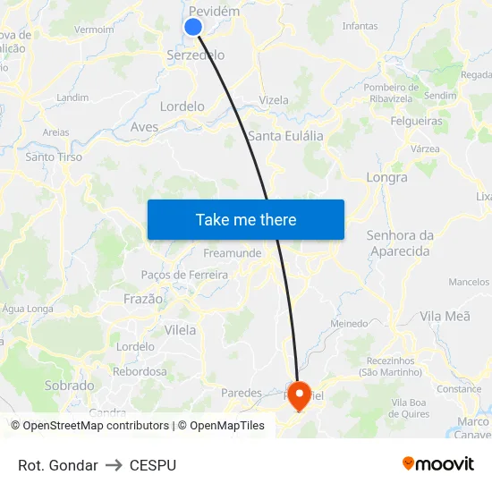 Rot. Gondar to CESPU map