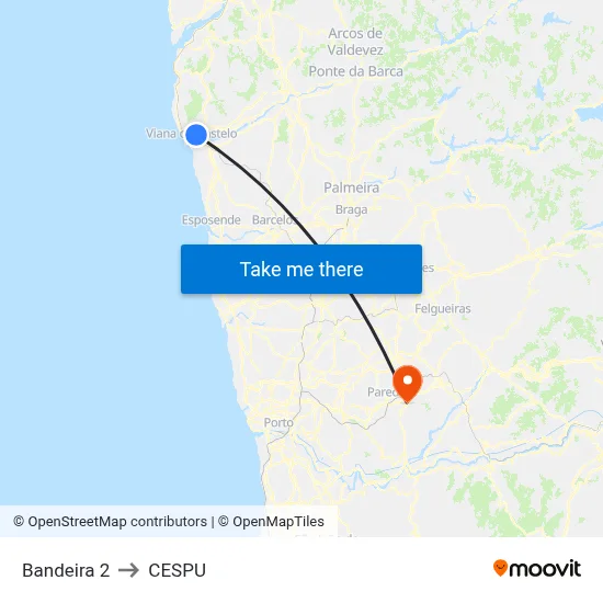 Bandeira 2 to CESPU map