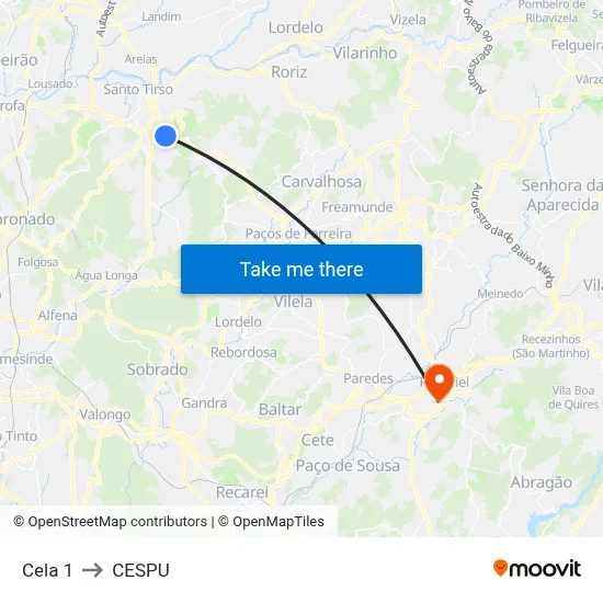 Cela 1 to CESPU map