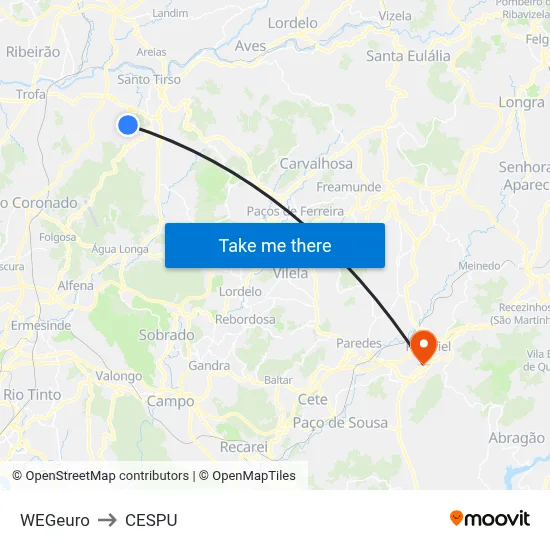 WEGeuro to CESPU map