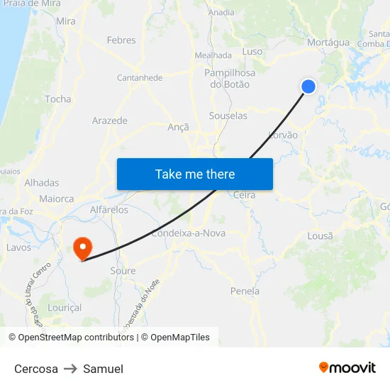 Cercosa to Samuel map