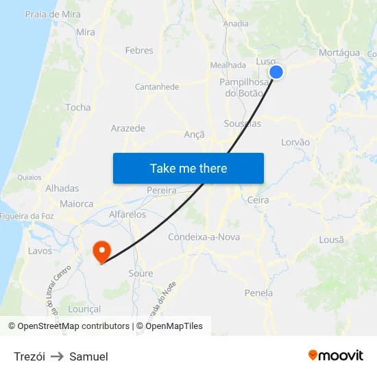 Trezói to Samuel map