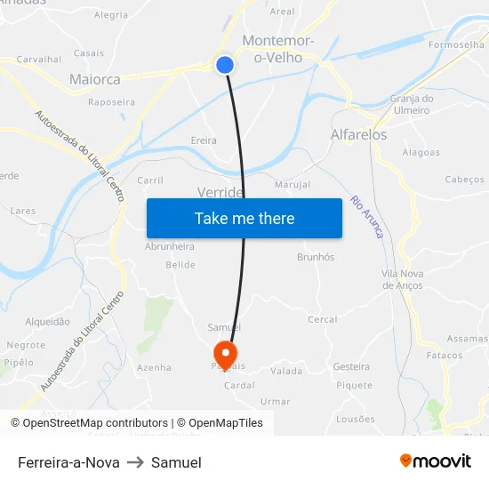 Ferreira-a-Nova to Samuel map