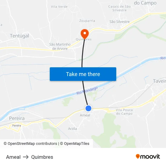 Ameal to Quimbres map