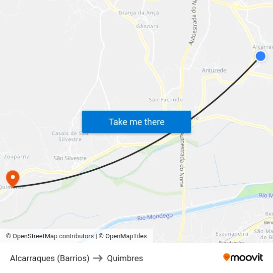 Alcarraques (Barrios) to Quimbres map