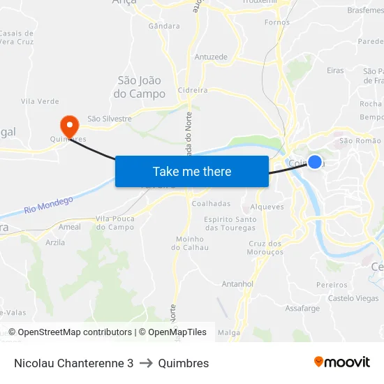 Nicolau Chanterenne 3 to Quimbres map