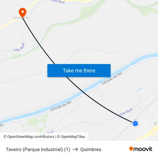 Taveiro (Parque Industrial) (1) to Quimbres map