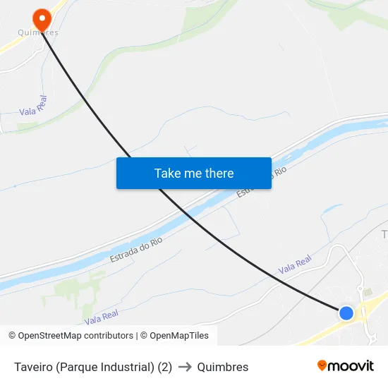 Taveiro (Parque Industrial) (2) to Quimbres map