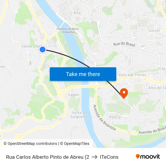 Rua Carlos Alberto Pinto de Abreu (2 to ITeCons map