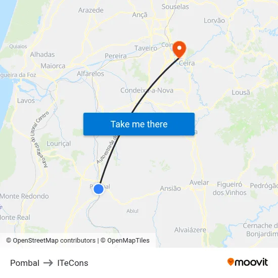 Pombal to ITeCons map